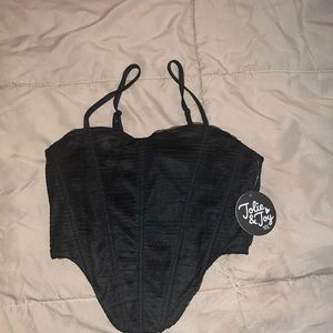 Mesh corset top 🖤